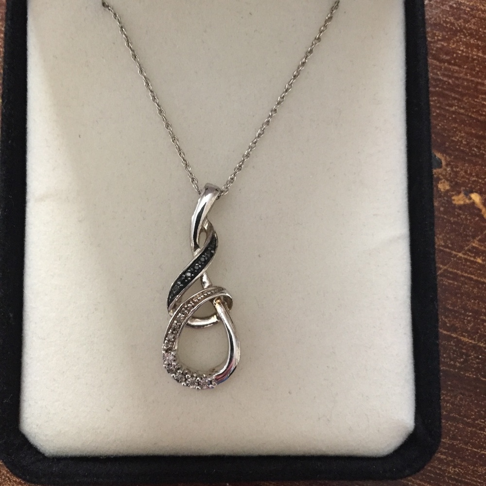 Kay Jewelers - Diamond/Black Accent Necklace